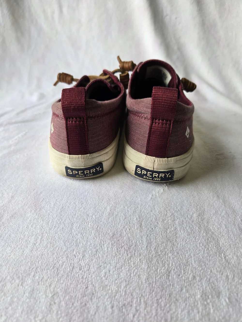 Sperry Mauve Canvas Lace-Up Sneakers